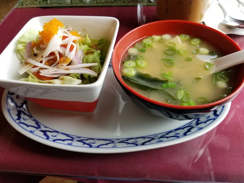 Miso Soup and Salad